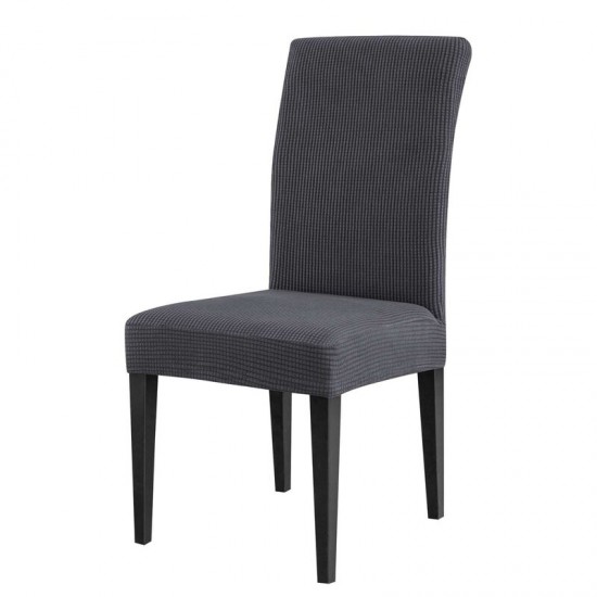 Set 6 huse pentru scaune Lycra - GRI INCHIS