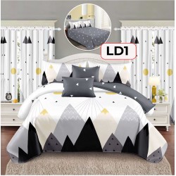SET LENJERIE FINET 6 PIESE + 2 DRAPERII COD LD1 SET LENJERIE FINET 6 PIESE + 2 DRAPERII COD LD1
