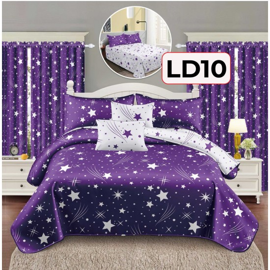 SET LENJERIE FINET 6 PIESE + 2 DRAPERII COD LD10 SET LENJERIE FINET 6 PIESE + 2 DRAPERII COD LD10