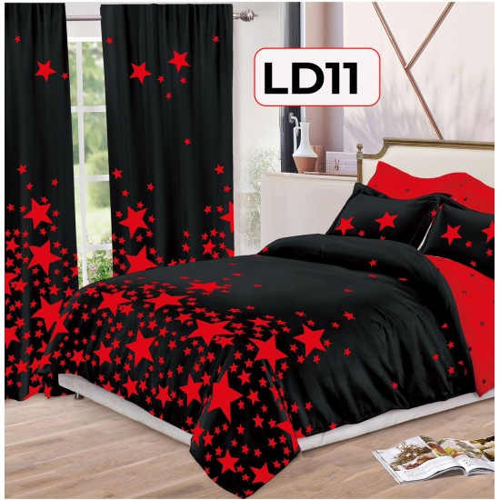 SET LENJERIE FINET 6 PIESE + 2 DRAPERII COD LD11 SET LENJERIE FINET 6 PIESE + 2 DRAPERII COD LD11