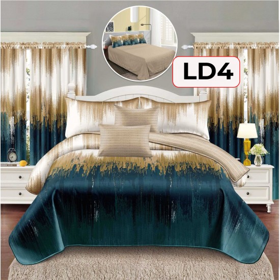 SET LENJERIE FINET 6 PIESE + 2 DRAPERII COD LD4 SET LENJERIE FINET 6 PIESE + 2 DRAPERII COD LD4