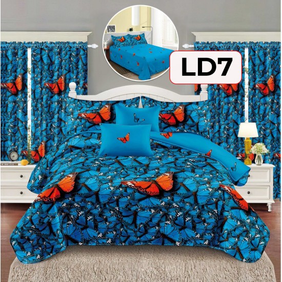 SET LENJERIE FINET 6 PIESE + 2 DRAPERII COD LD7 SET LENJERIE FINET 6 PIESE + 2 DRAPERII COD LD7