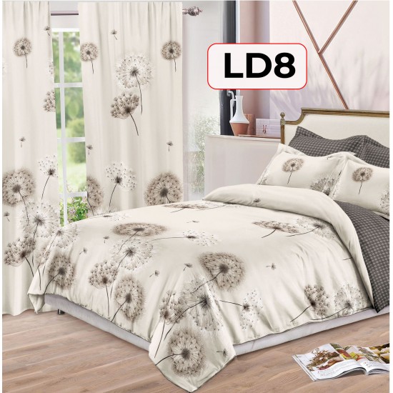 SET LENJERIE FINET 6 PIESE + 2 DRAPERII COD LD8 SET LENJERIE FINET 6 PIESE + 2 DRAPERII COD LD8