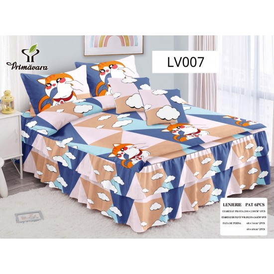 LENJERIE CU VOLANE TIP FINET 6 PIESE COD LV007 LENJERIE CU VOLANE TIP FINET 6 PIESE COD LV007
