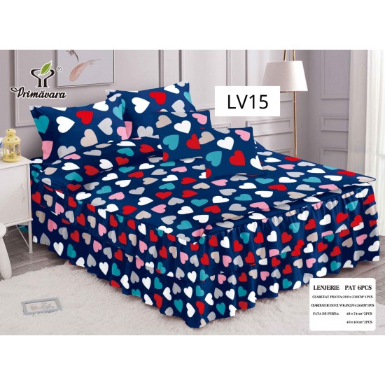 LENJERIE CU VOLANE TIP FINET 6 PIESE COD LV015 LENJERIE CU VOLANE TIP FINET 6 PIESE COD LV015