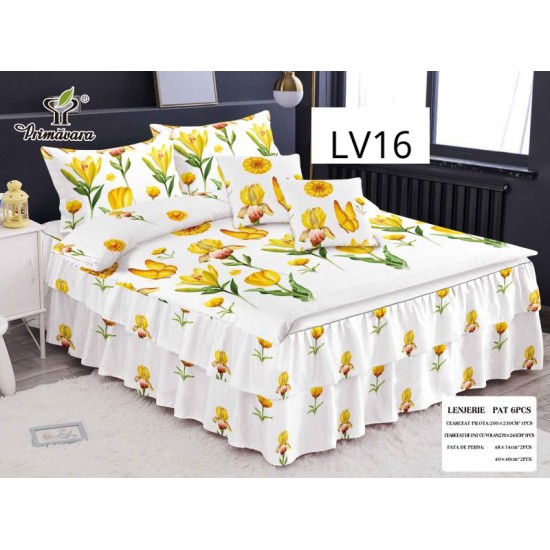 LENJERIE CU VOLANE TIP FINET 6 PIESE COD LV016 LENJERIE CU VOLANE TIP FINET 6 PIESE COD LV016