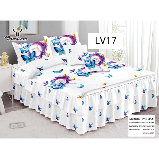 LENJERIE CU VOLANE TIP FINET 6 PIESE COD LV017 LENJERIE CU VOLANE TIP FINET 6 PIESE COD LV017