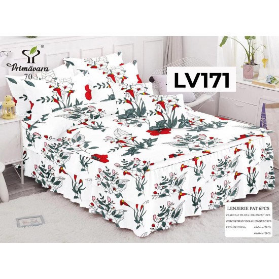 LENJERIE CU VOLANE TIP FINET 6 PIESE COD LV171 LENJERIE CU VOLANE TIP FINET 6 PIESE COD LV171