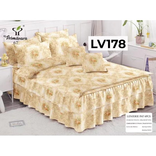 LENJERIE CU VOLANE TIP FINET 6 PIESE COD LV178 LENJERIE CU VOLANE TIP FINET 6 PIESE COD LV178