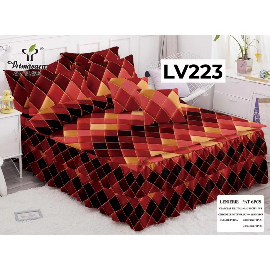 LENJERIE CU VOLANE TIP FINET 6 PIESE COD LV223 LENJERIE CU VOLANE TIP FINET 6 PIESE COD LV223