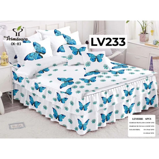 LENJERIE CU VOLANE TIP FINET 6 PIESE COD LV233 LENJERIE CU VOLANE TIP FINET 6 PIESE COD LV233