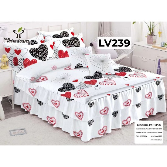 LENJERIE CU VOLANE TIP FINET 6 PIESE COD LV239 LENJERIE CU VOLANE TIP FINET 6 PIESE COD LV239