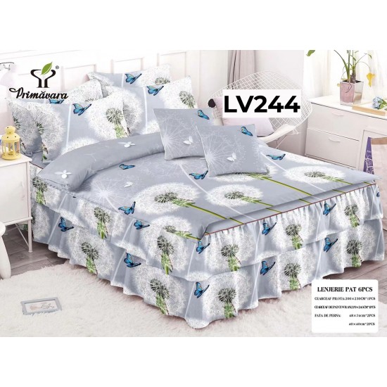 LENJERIE CU VOLANE TIP FINET 6 PIESE COD LV244 LENJERIE CU VOLANE TIP FINET 6 PIESE COD LV244