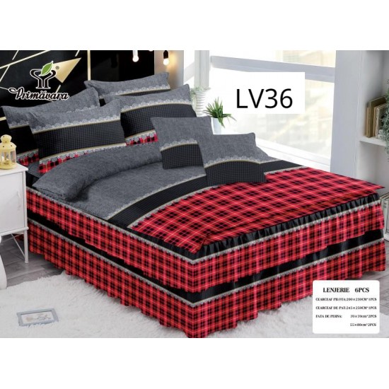 LENJERIE CU VOLANE TIP FINET 6 PIESE COD LV36 LENJERIE CU VOLANE TIP FINET 6 PIESE COD LV36