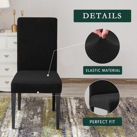 Set 6 huse pentru scaune Lycra - NEGRU Set 6 huse pentru scaune Lycra - NEGRU