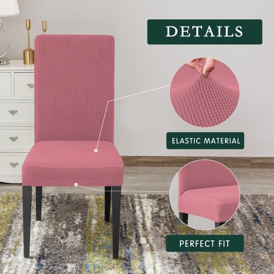 Set 6 huse pentru scaune Lycra - ROZ PRAFUIT